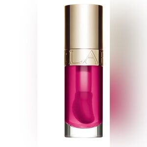Clarins lip comfort oil in shade Raspberry USED